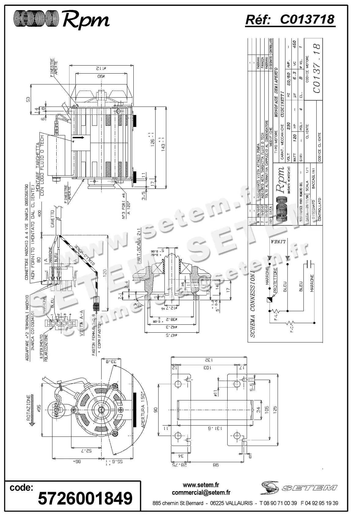5726001849-MOTEUR RPM C013718
