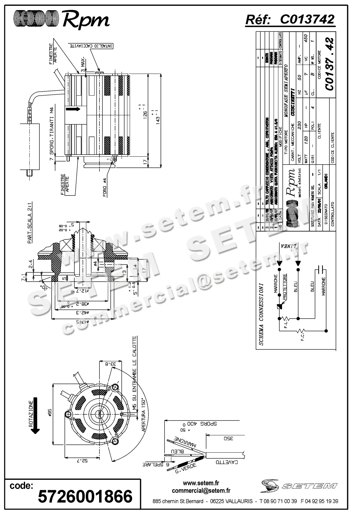 5726001866-MOTEUR RPM C013742