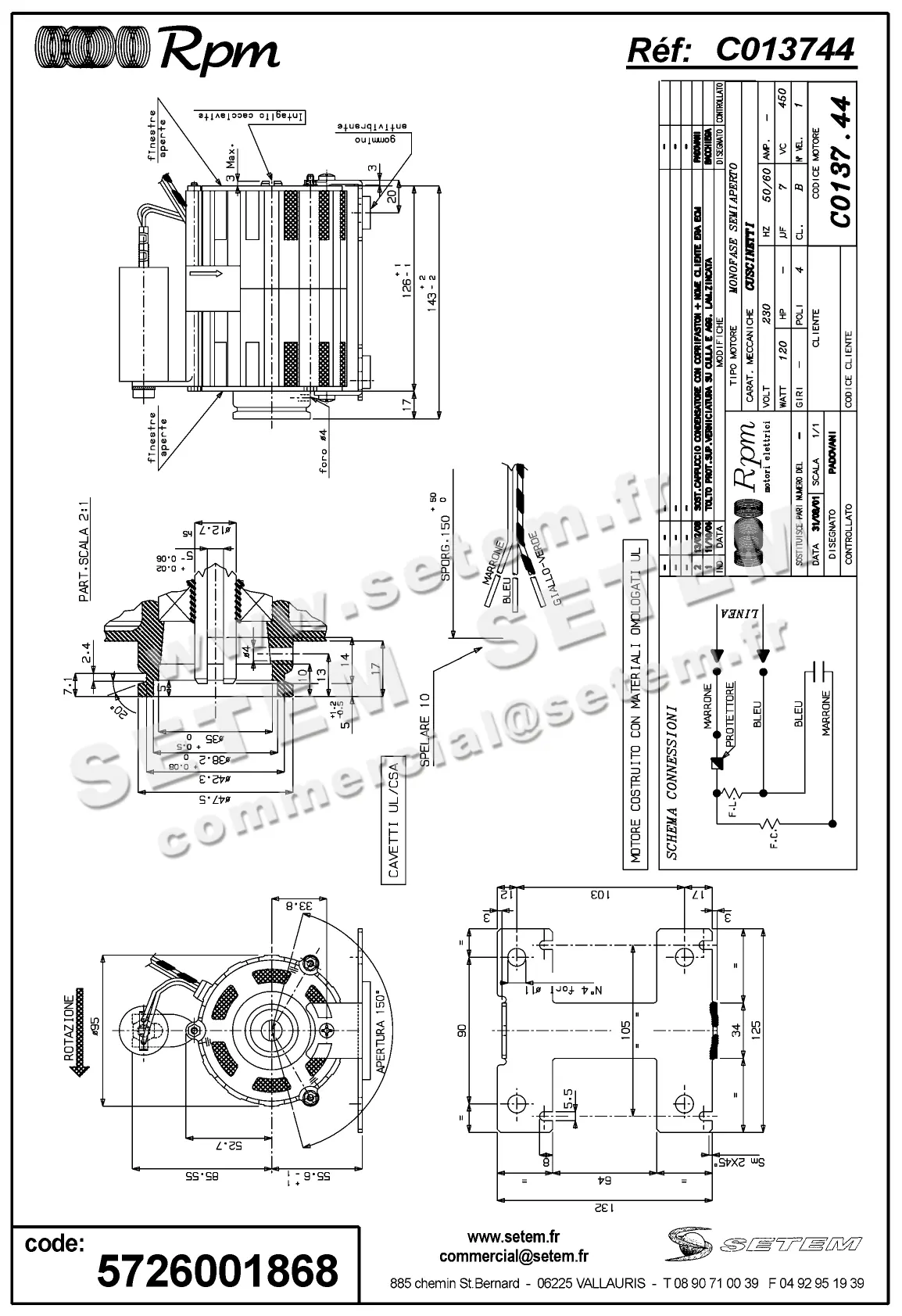 5726001868-MOTEUR RPM C013744
