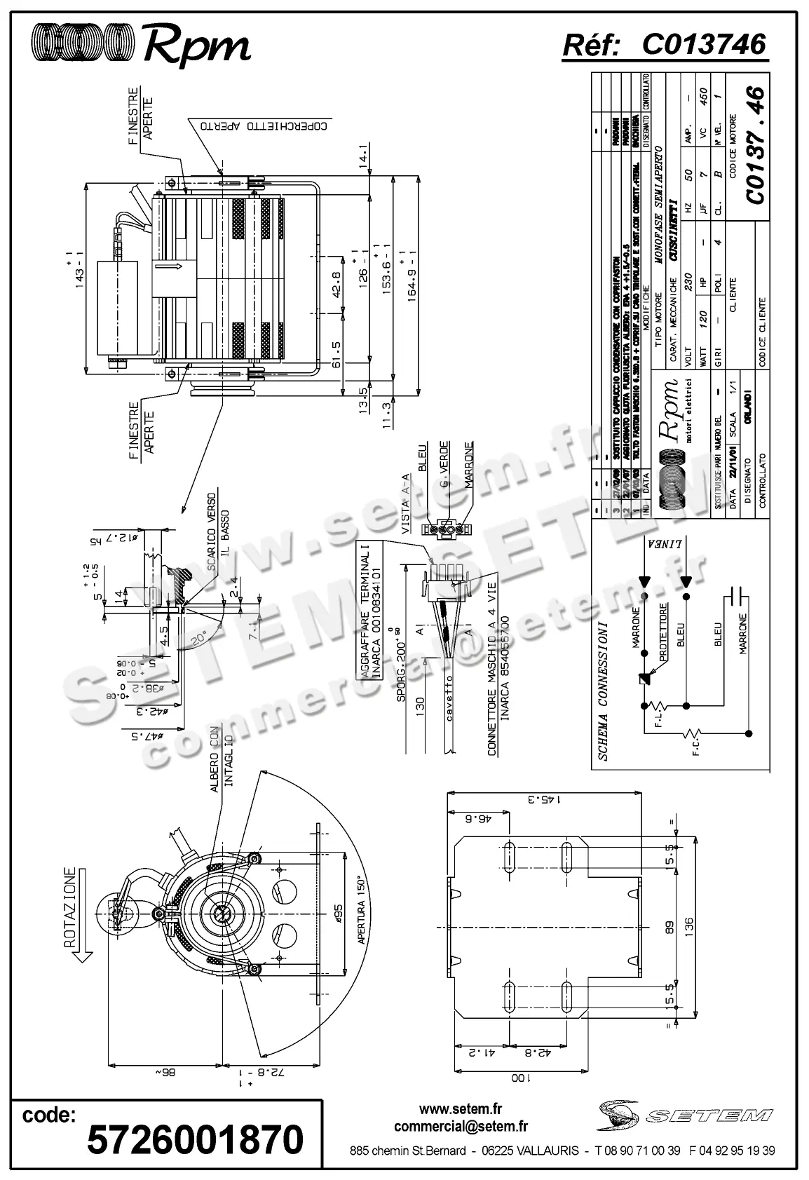 5726001870-MOTEUR RPM C013746