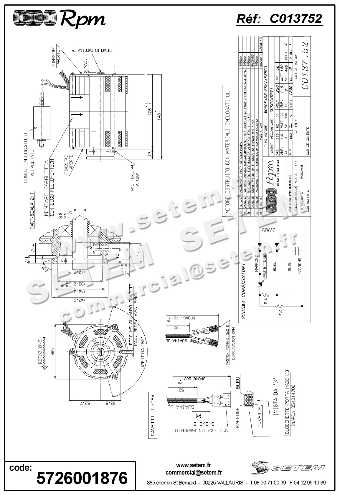 5726001876-MOTEUR RPM C013752
