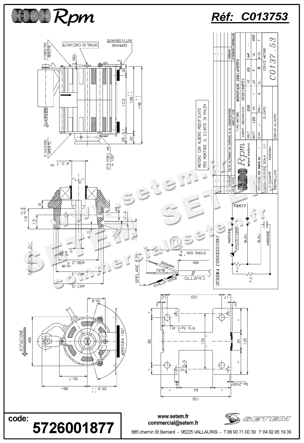5726001877-MOTEUR RPM C013753