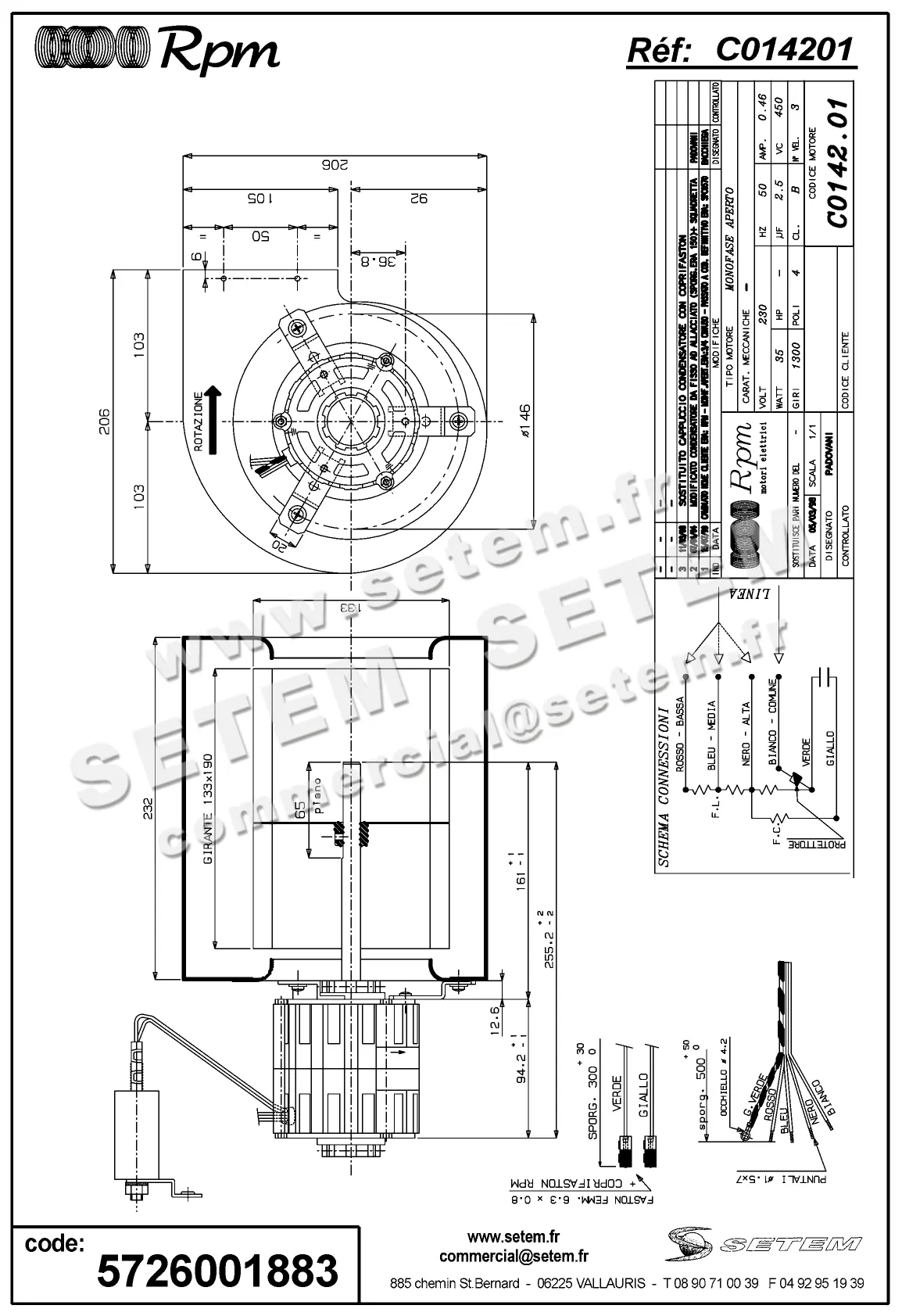 5726001883-MOTEUR RPM C014201