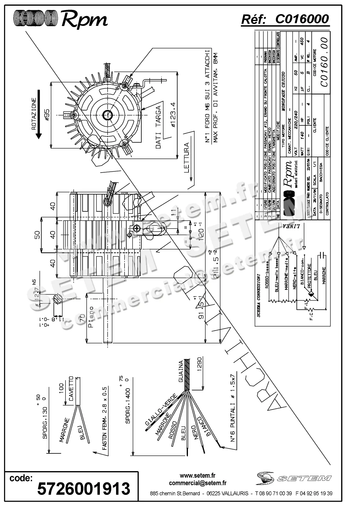 5726001913-MOTEUR RPM C016000