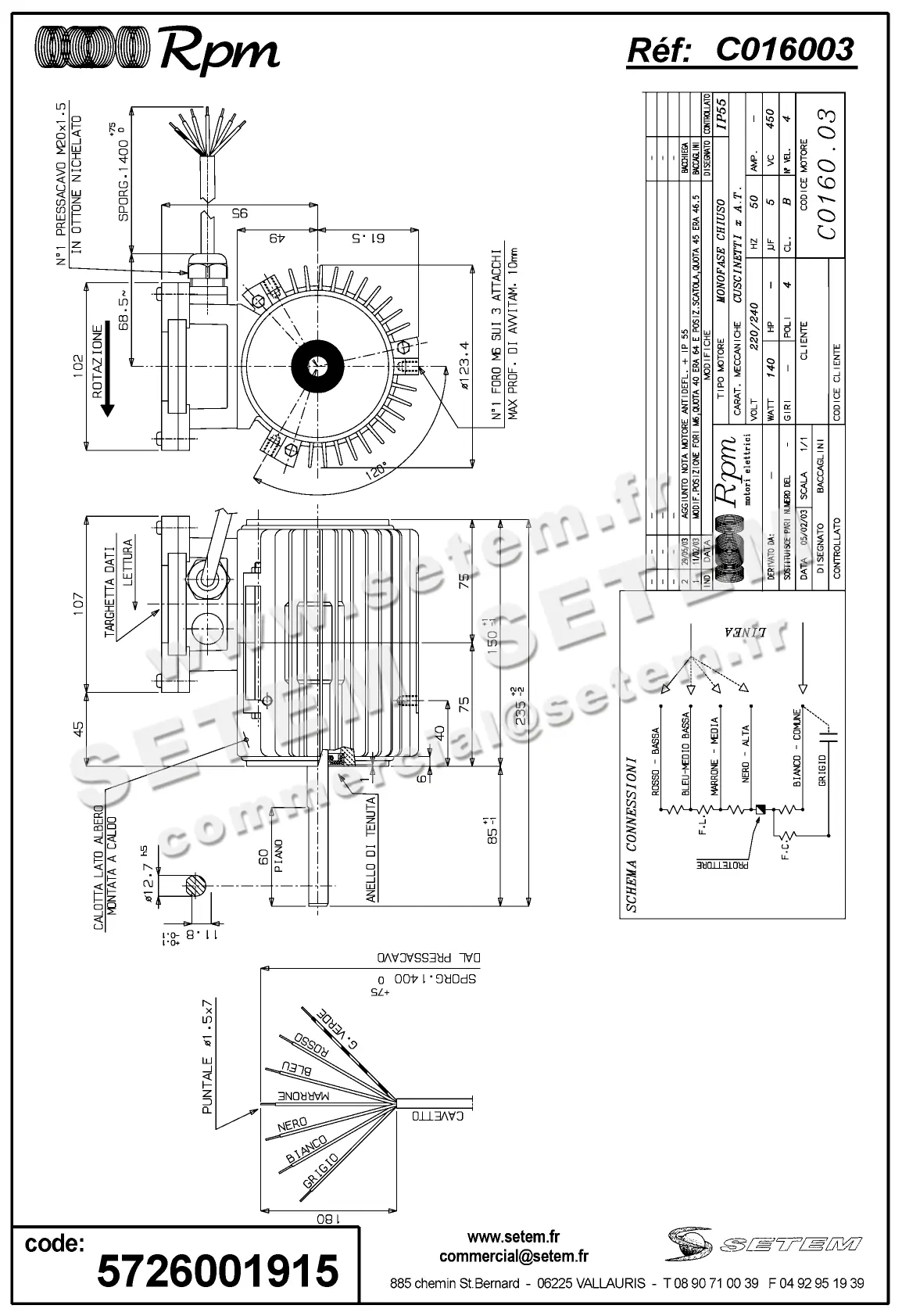 5726001915-MOTEUR RPM C016003