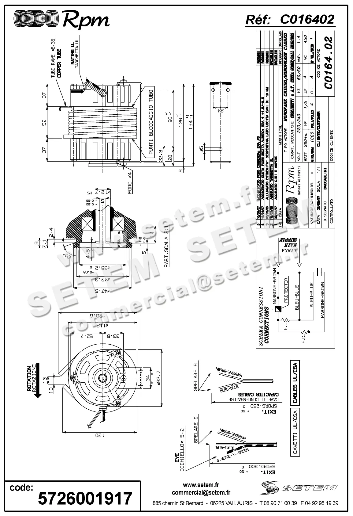 5726001917-MOTEUR RPM C016402