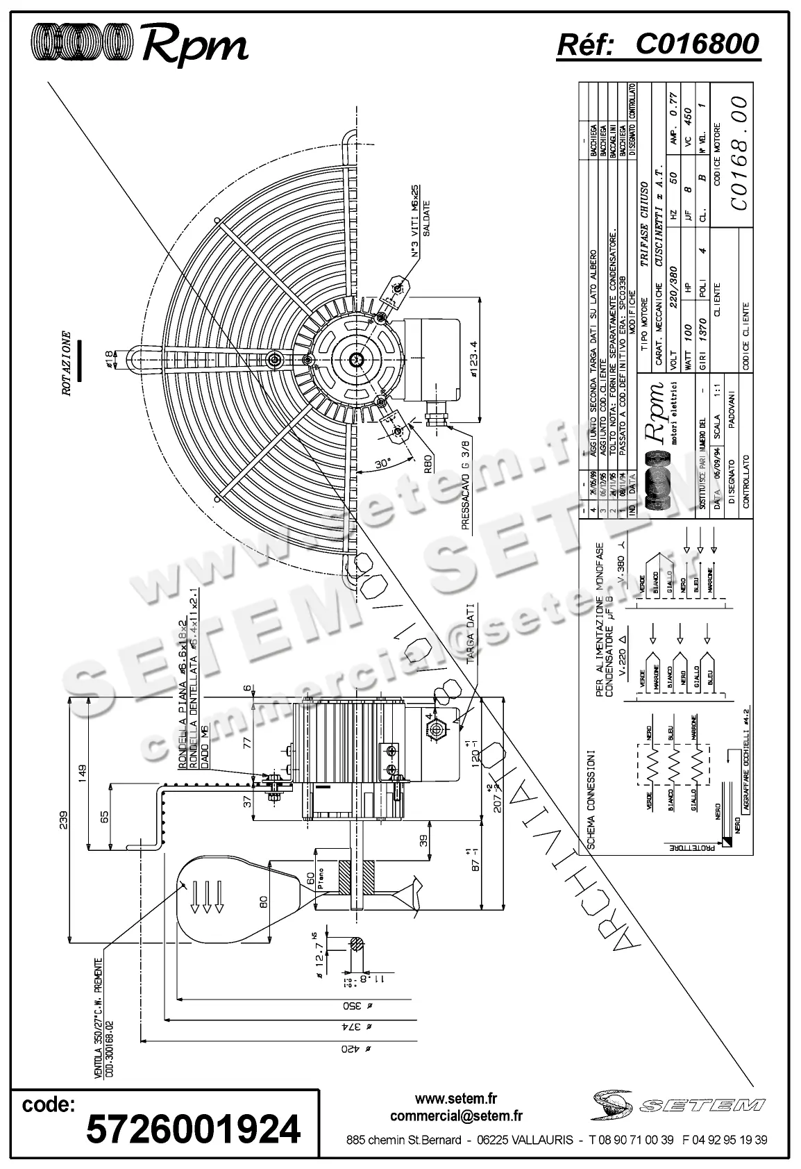 5726001924-MOTEUR RPM C016800