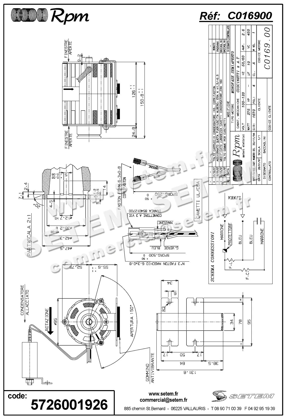 5726001926-MOTEUR RPM C016900