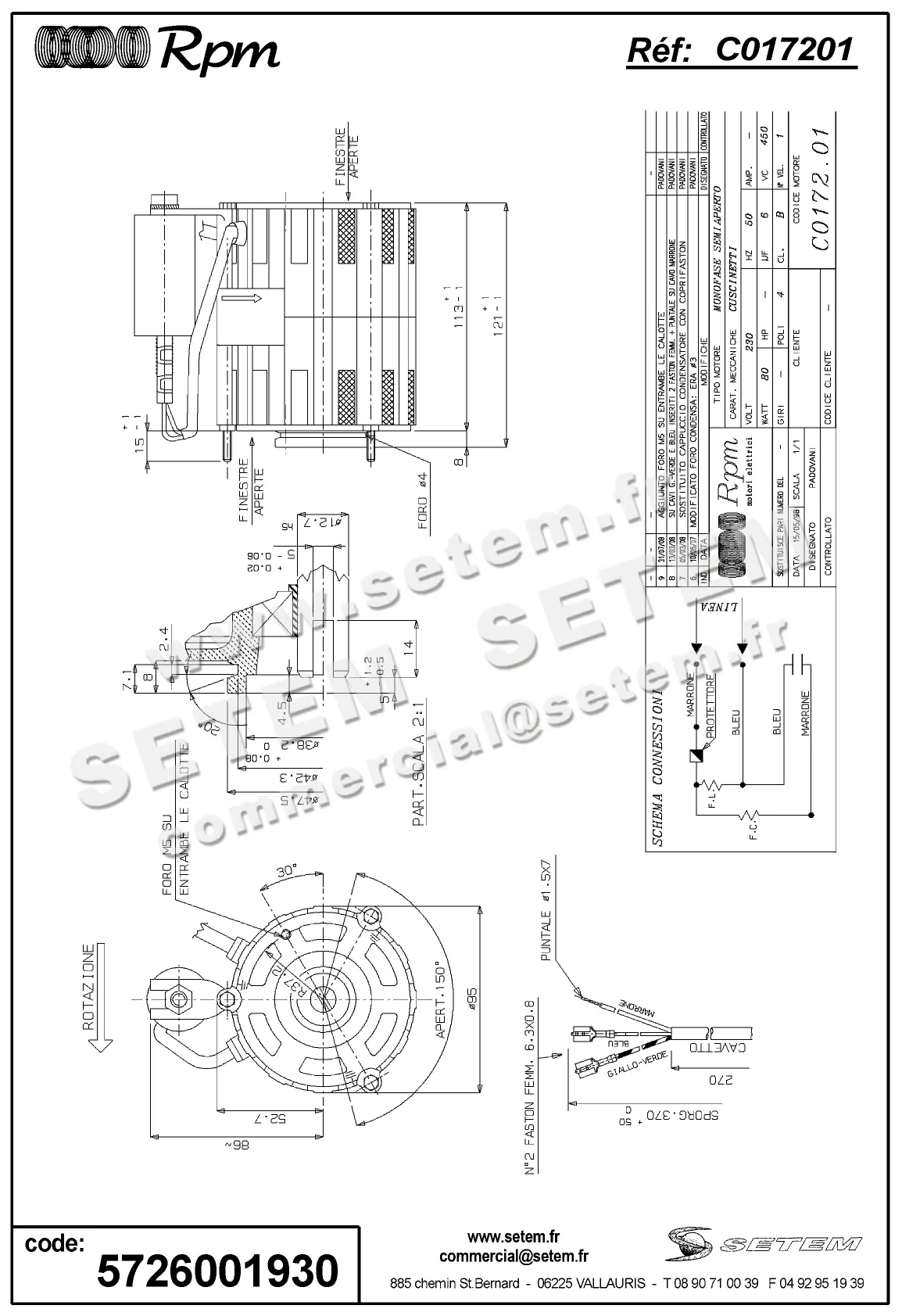 5726001930-MOTEUR RPM C017201