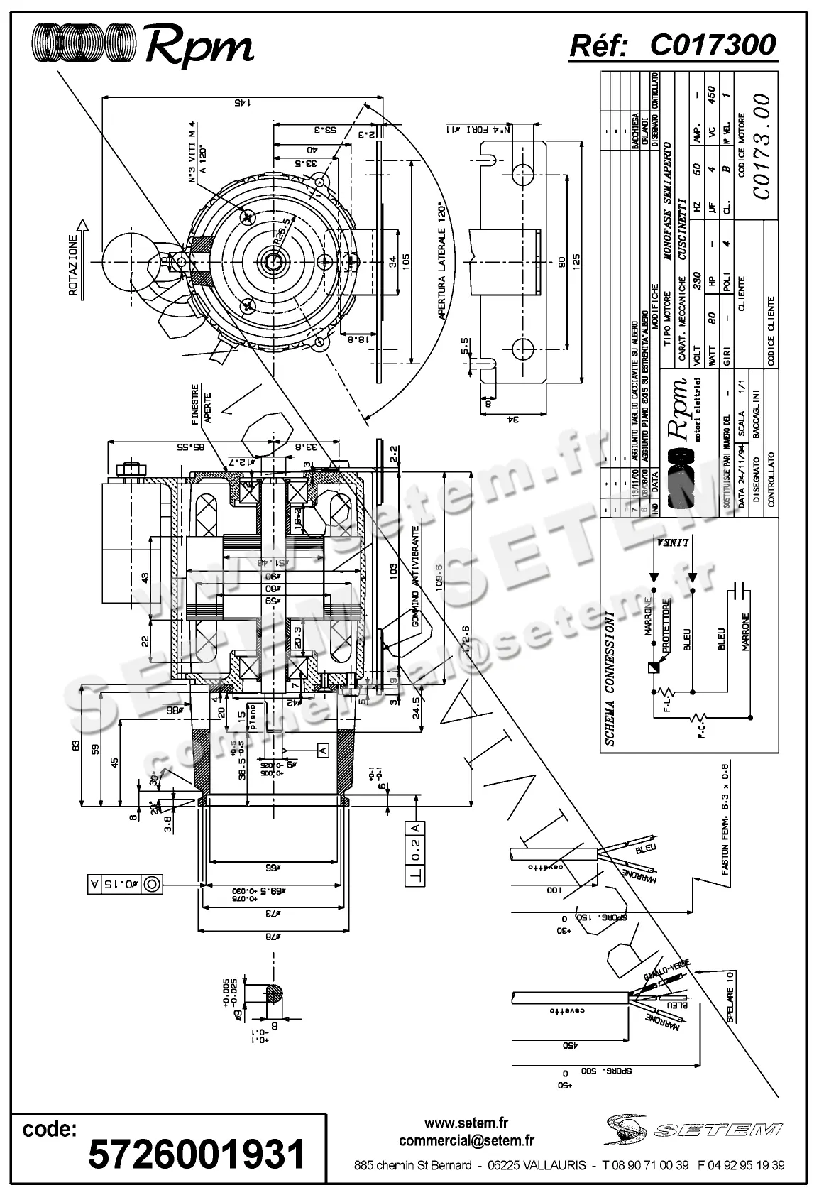 5726001931-MOTEUR RPM C017300
