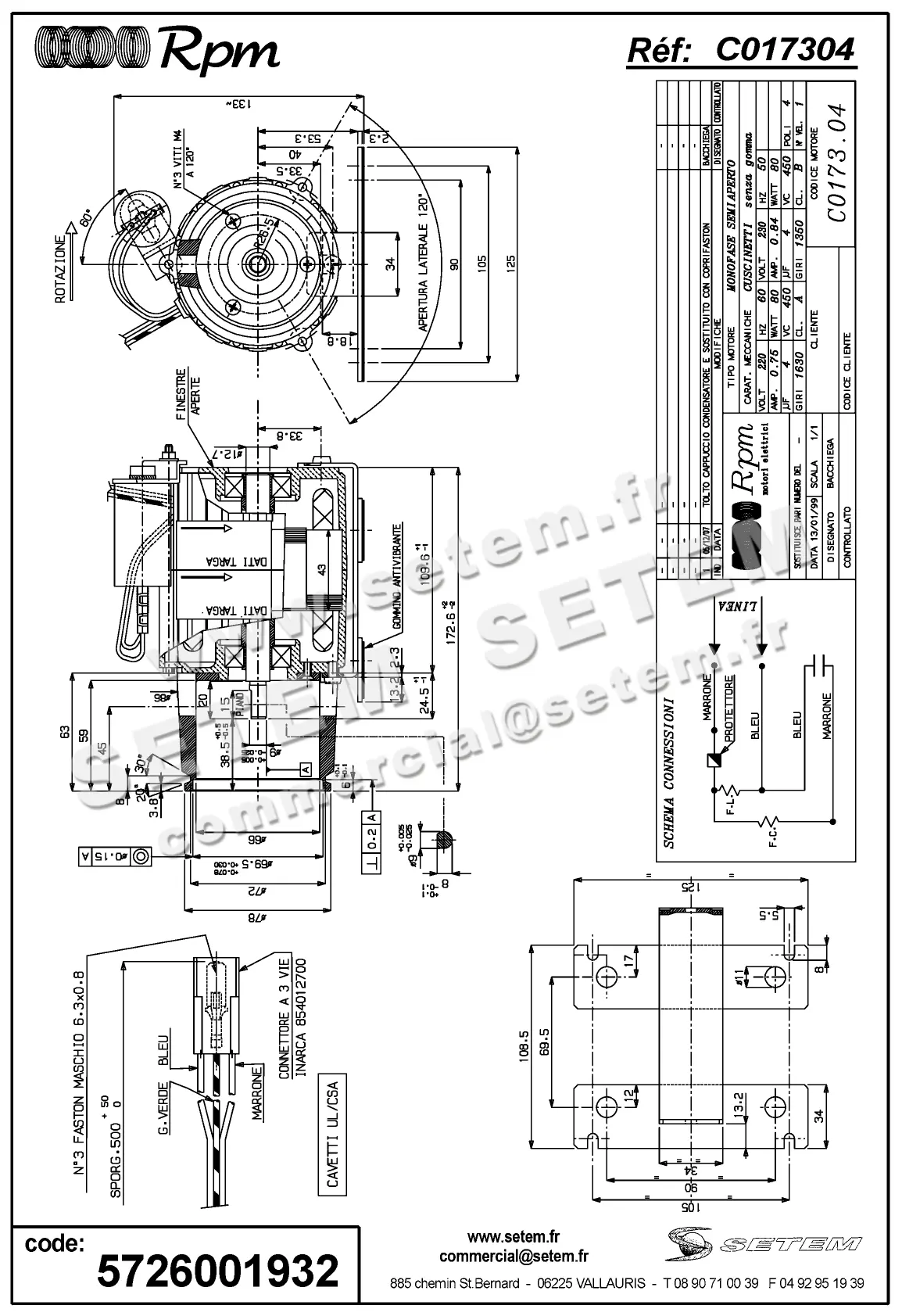5726001932-MOTEUR RPM C017304