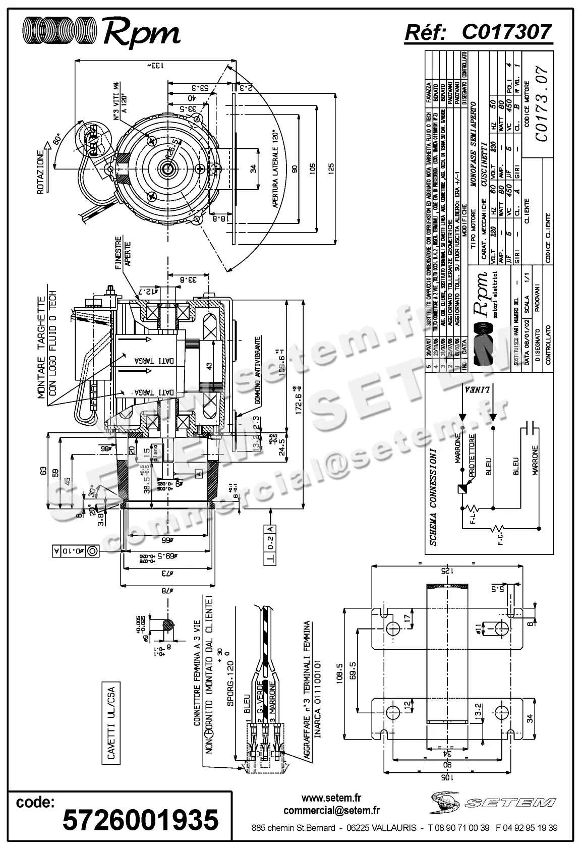 5726001935-MOTEUR RPM C017307