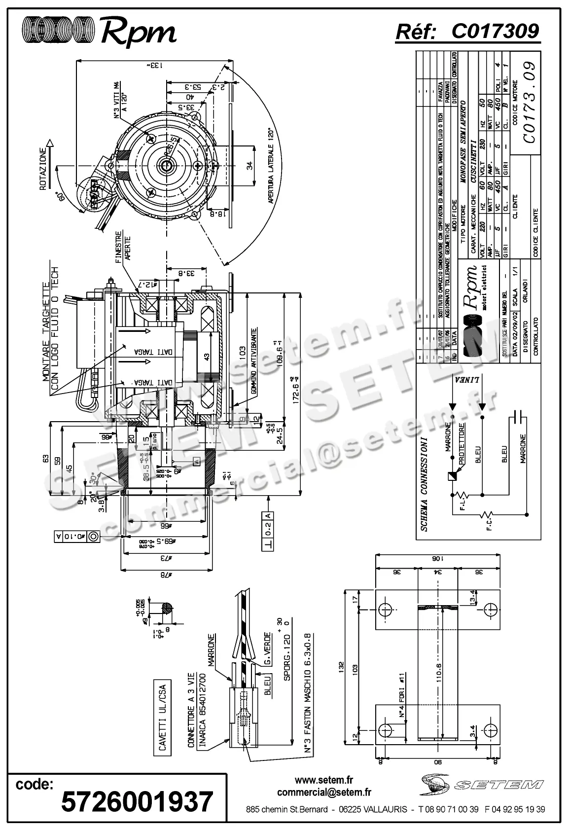 5726001937-MOTEUR RPM C017309