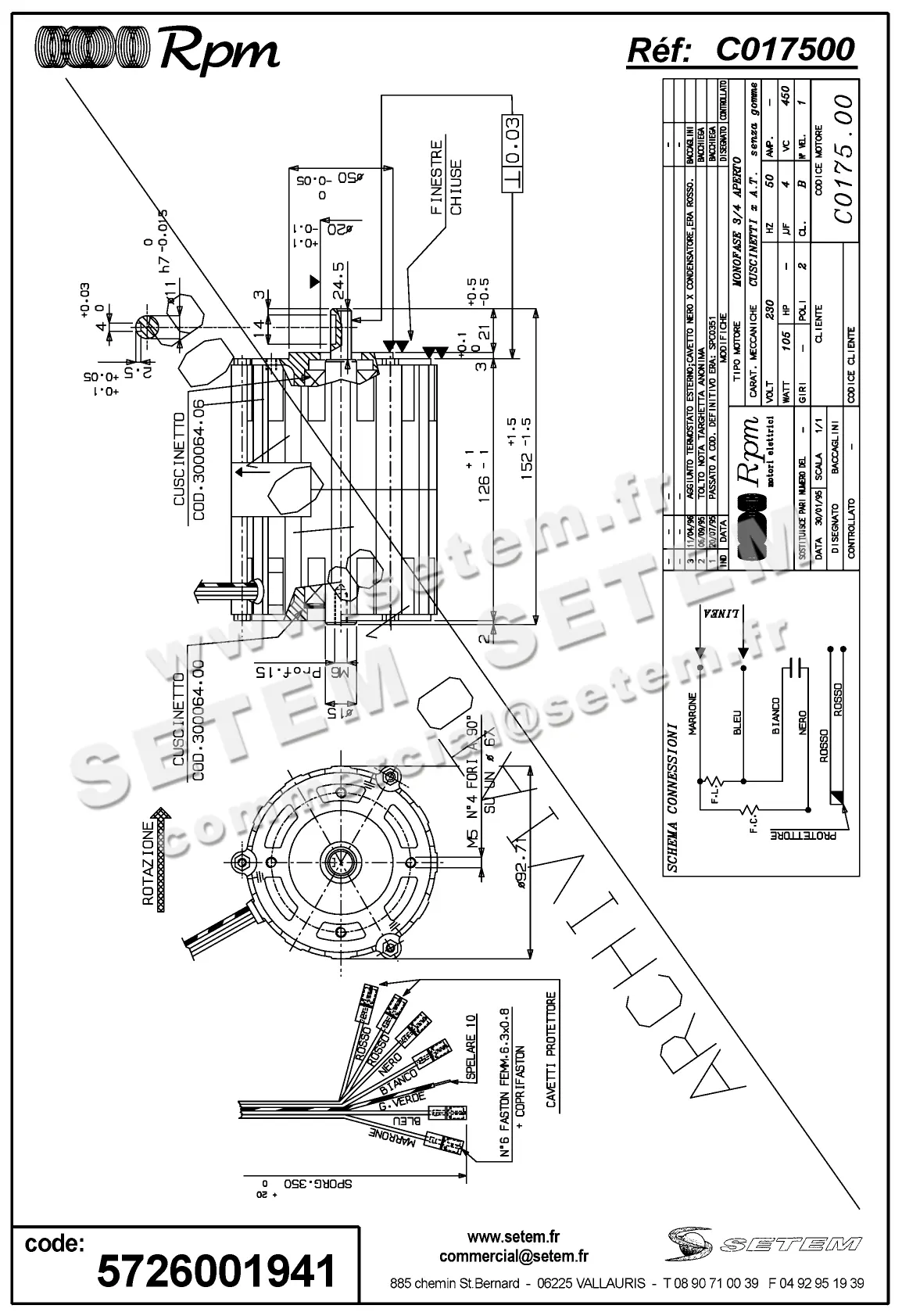 5726001941-MOTEUR RPM C017500