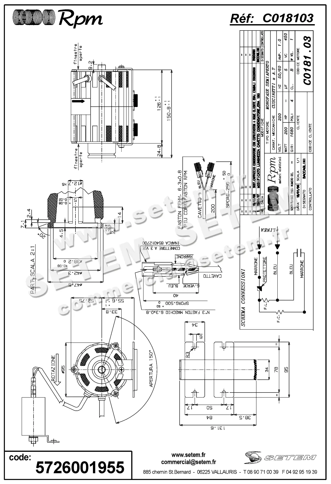 5726001955-MOTEUR RPM C018103