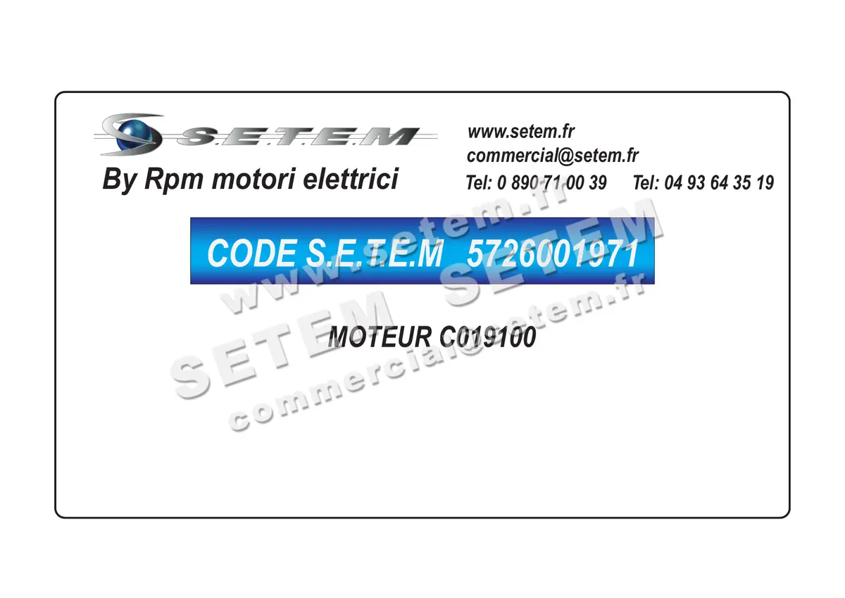5726001971-MOTEUR RPM C019100 2