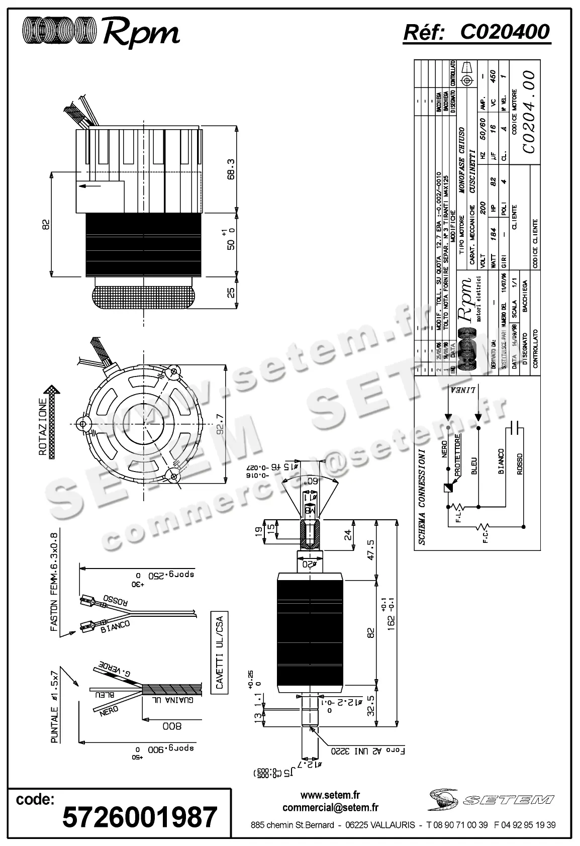5726001987-MOTEUR RPM C020400
