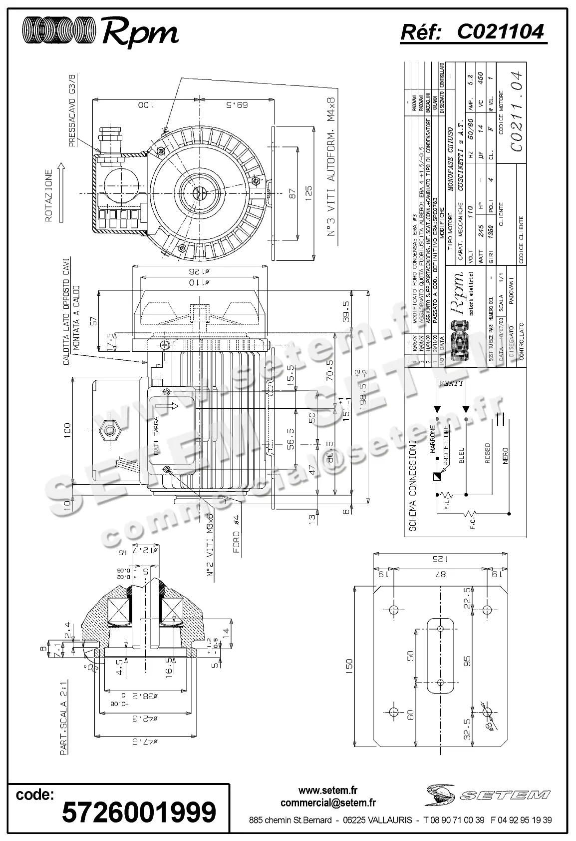 5726001999-MOTEUR RPM C021104