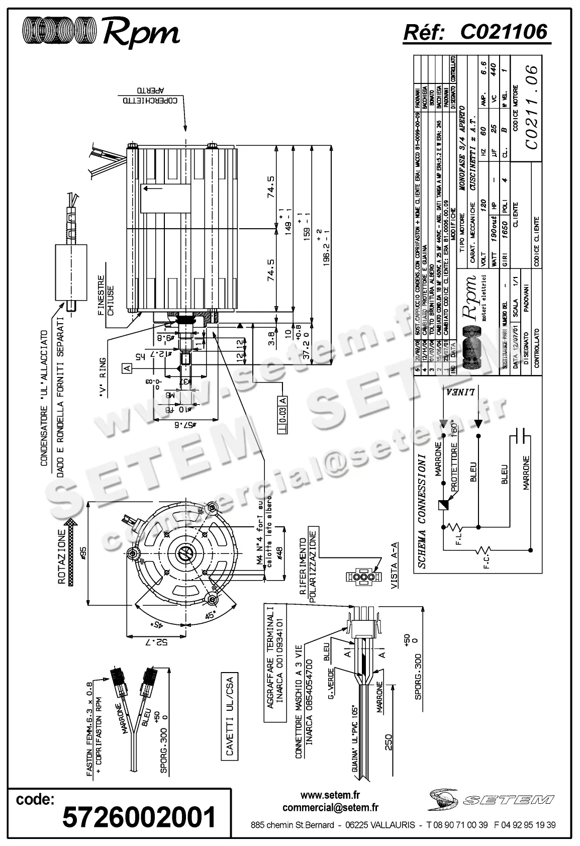 5726002001-MOTEUR RPM C021106