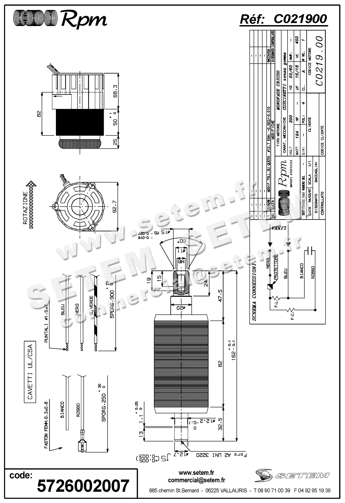 5726002007-MOTEUR RPM C021900