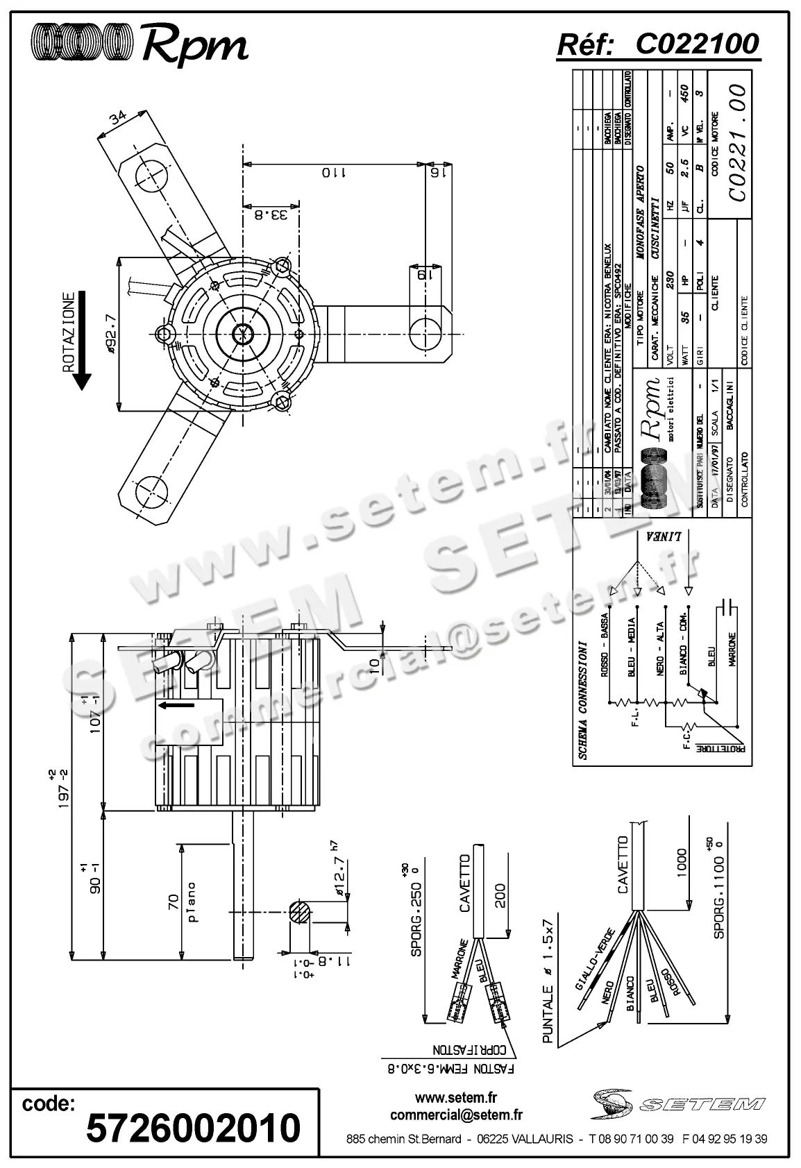 5726002010-MOTEUR RPM C022100