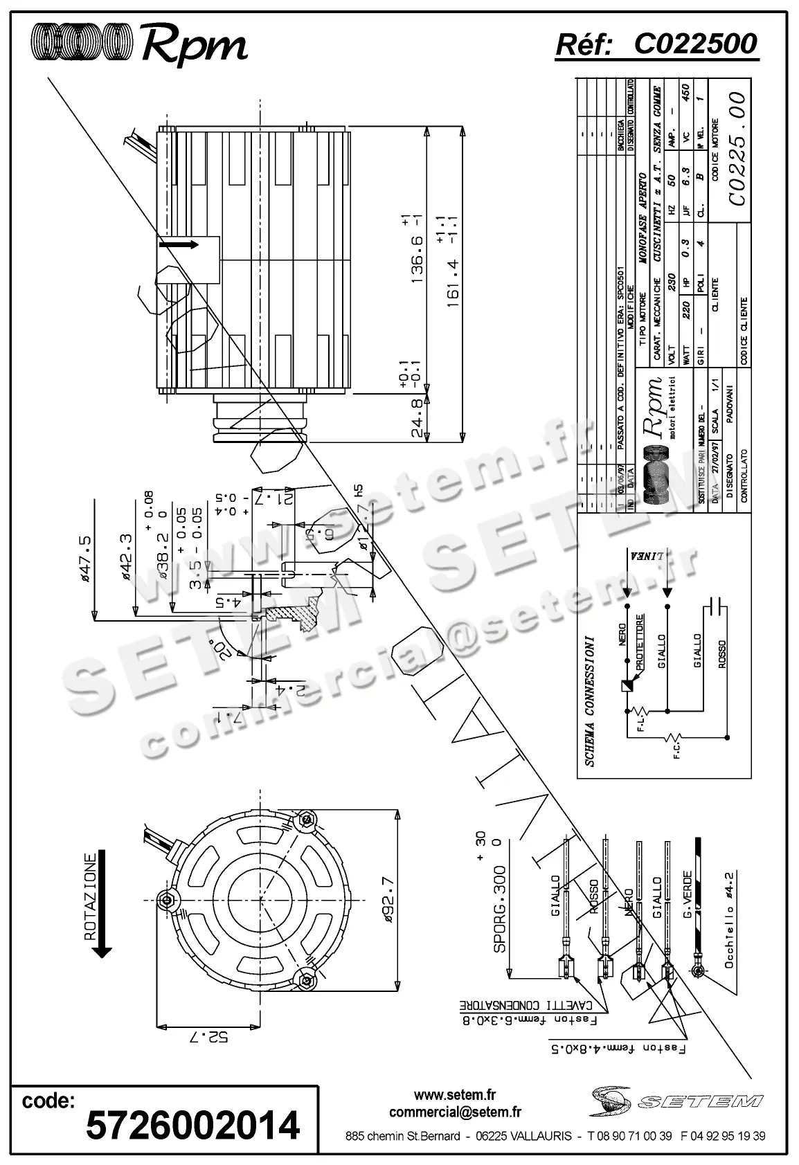 5726002014-MOTEUR RPM C022500