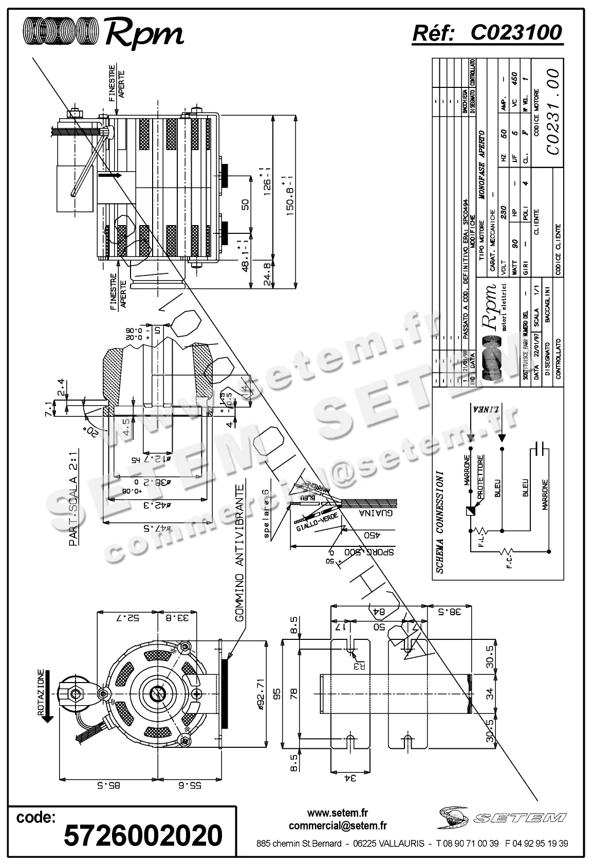 5726002020-MOTEUR RPM C023100