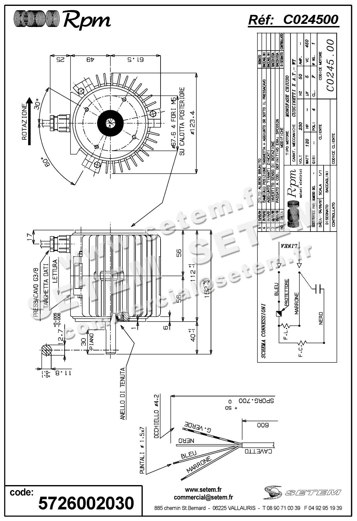 5726002030-MOTEUR RPM C024500