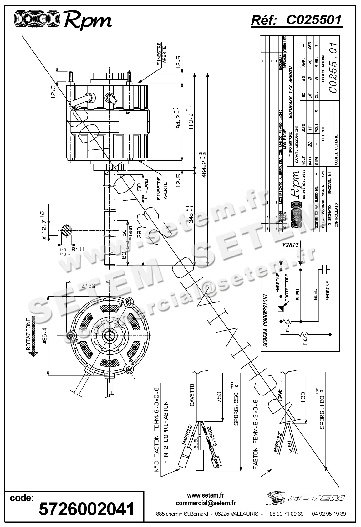 5726002041-MOTEUR RPM C025501