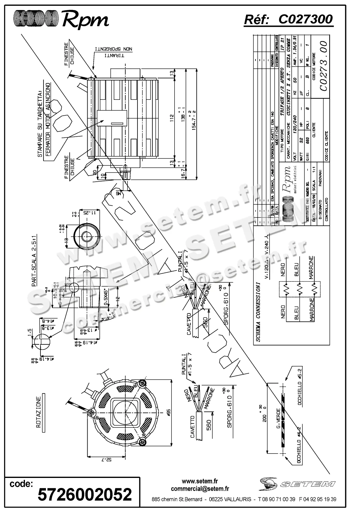5726002052-MOTEUR RPM C027300