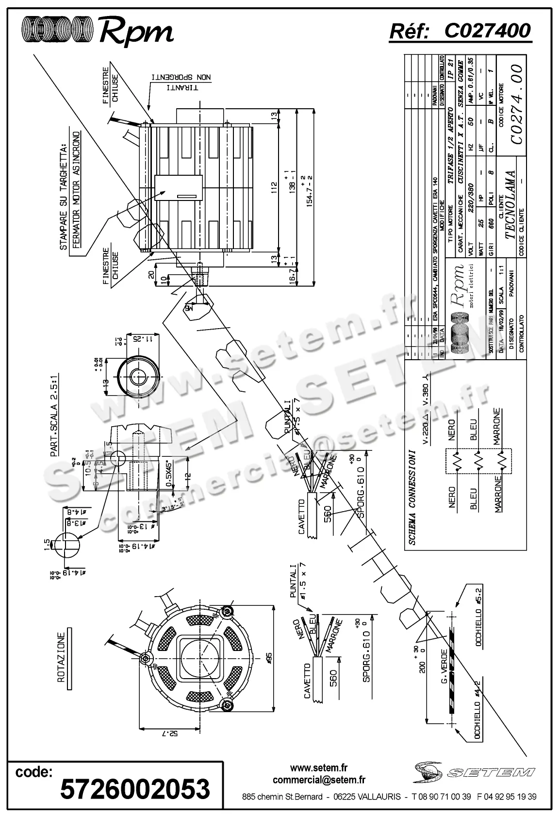 5726002053-MOTEUR RPM C027400