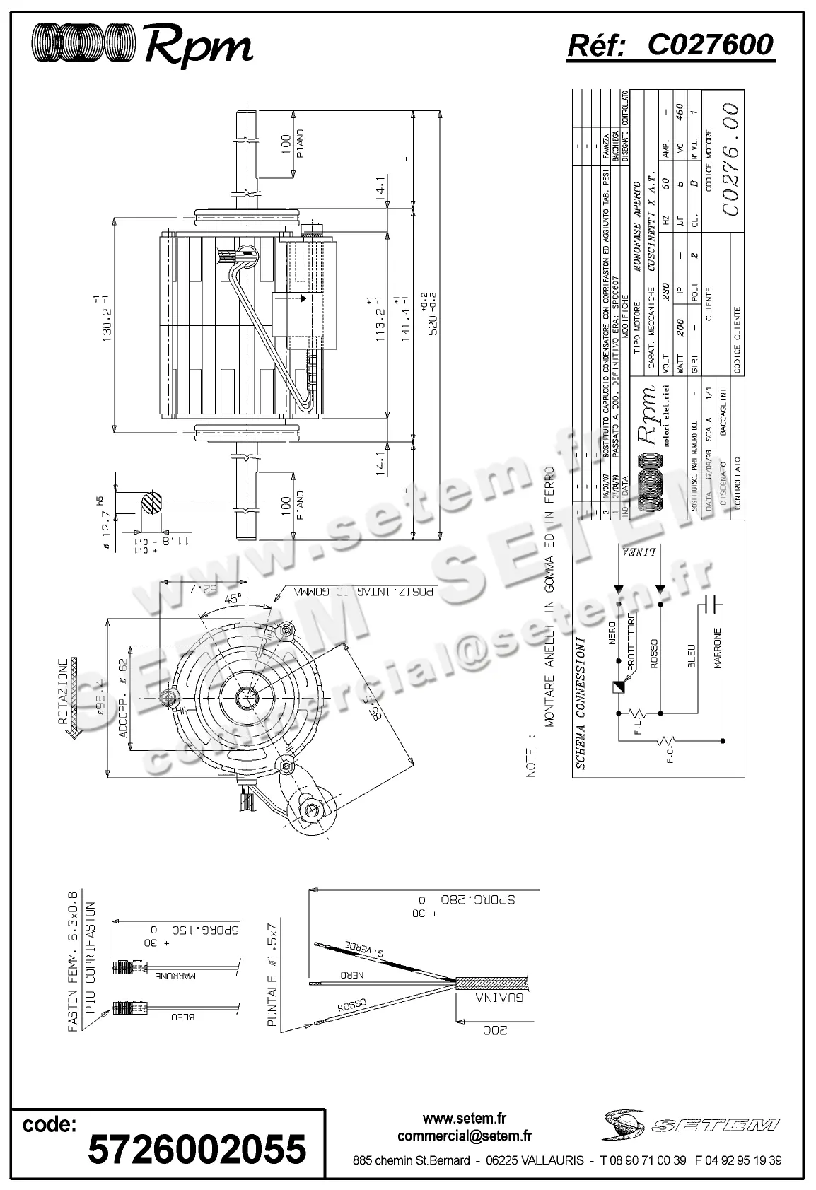 5726002055-MOTEUR RPM C027600