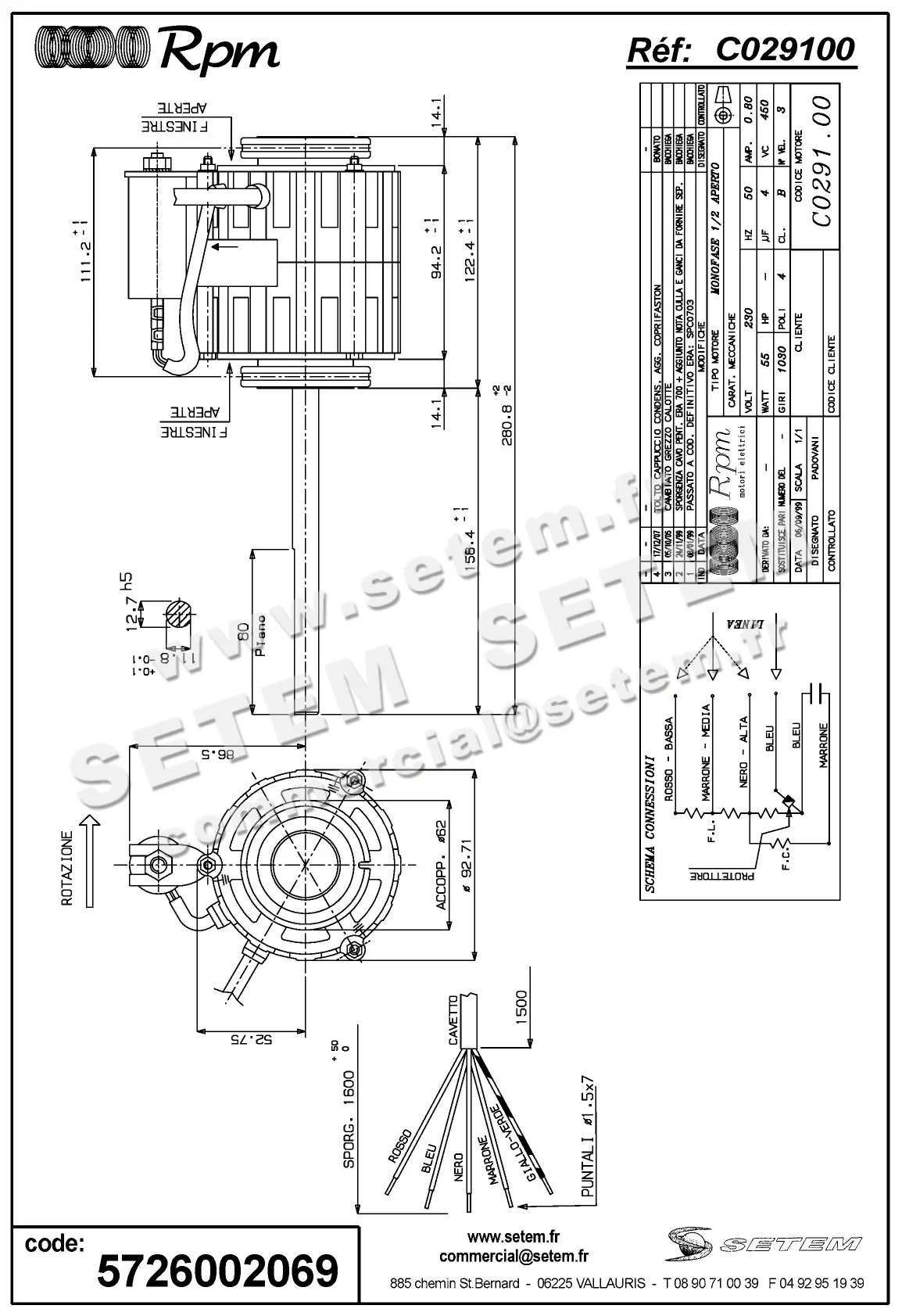 5726002069-MOTEUR RPM C029100