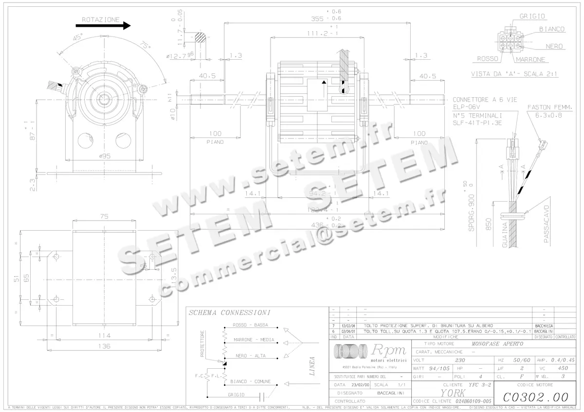 5726002080-MOTEUR RPM C030200 "024B60109.005" 3