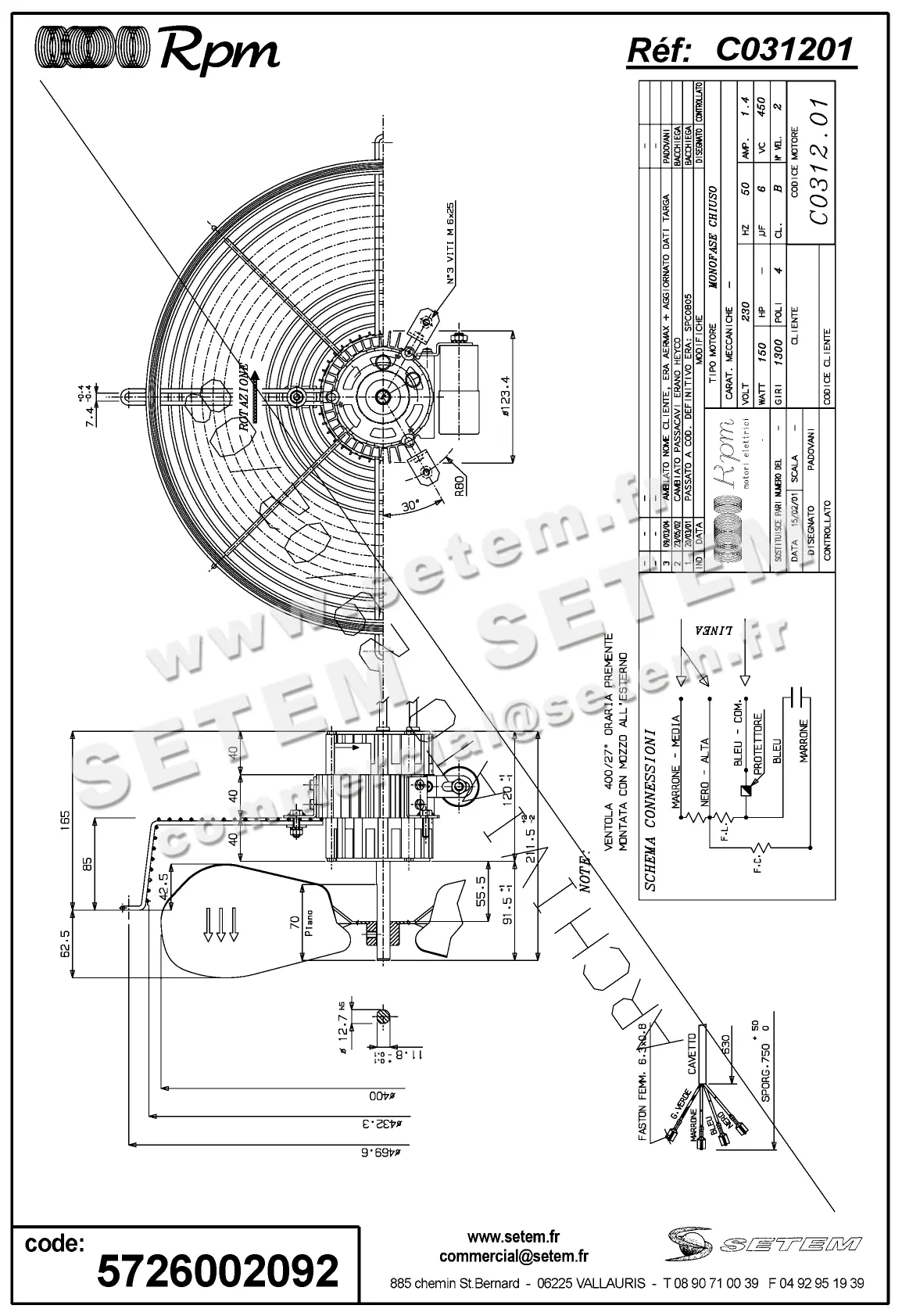5726002092-MOTEUR RPM C031201