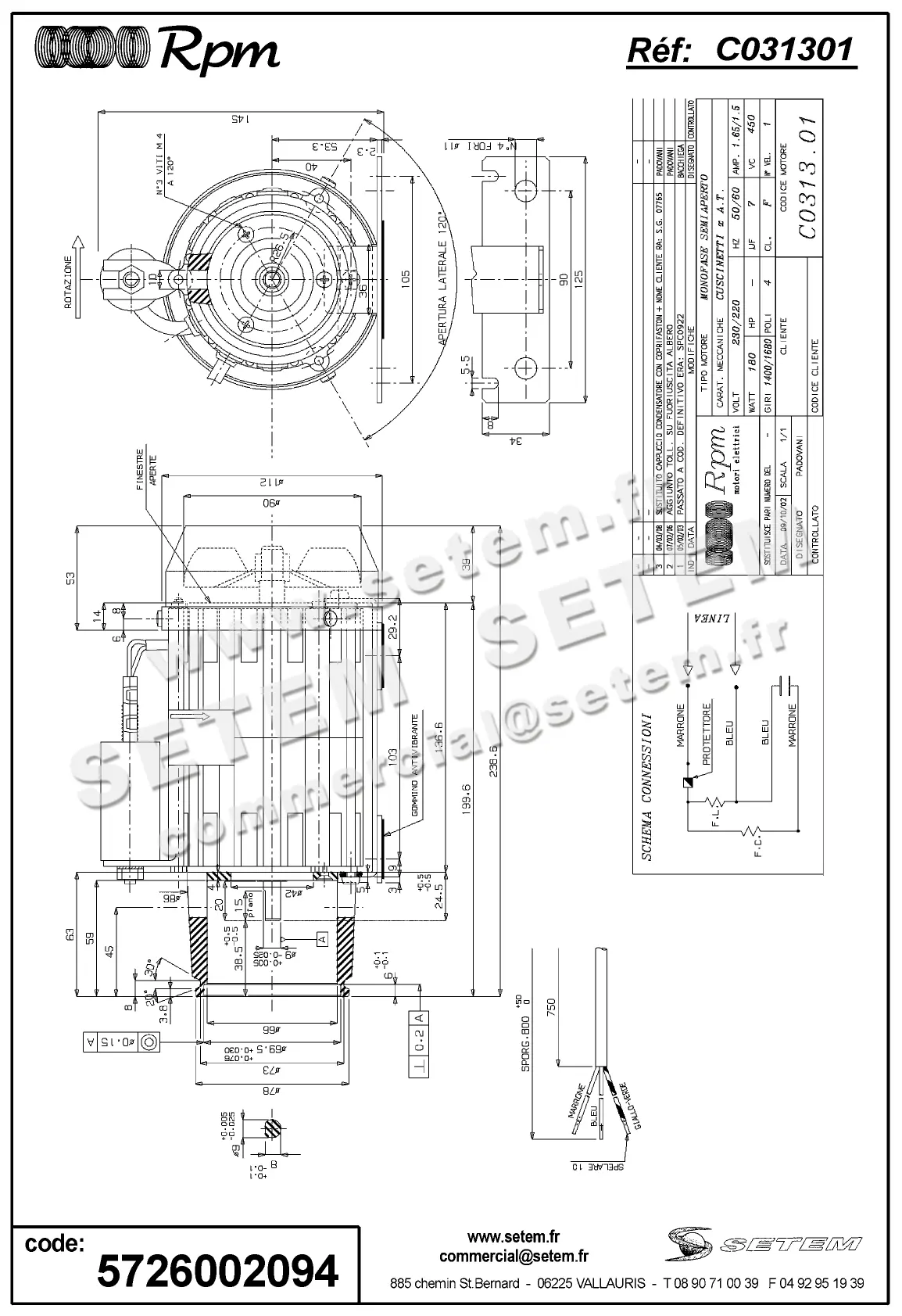 5726002094-MOTEUR RPM C031301