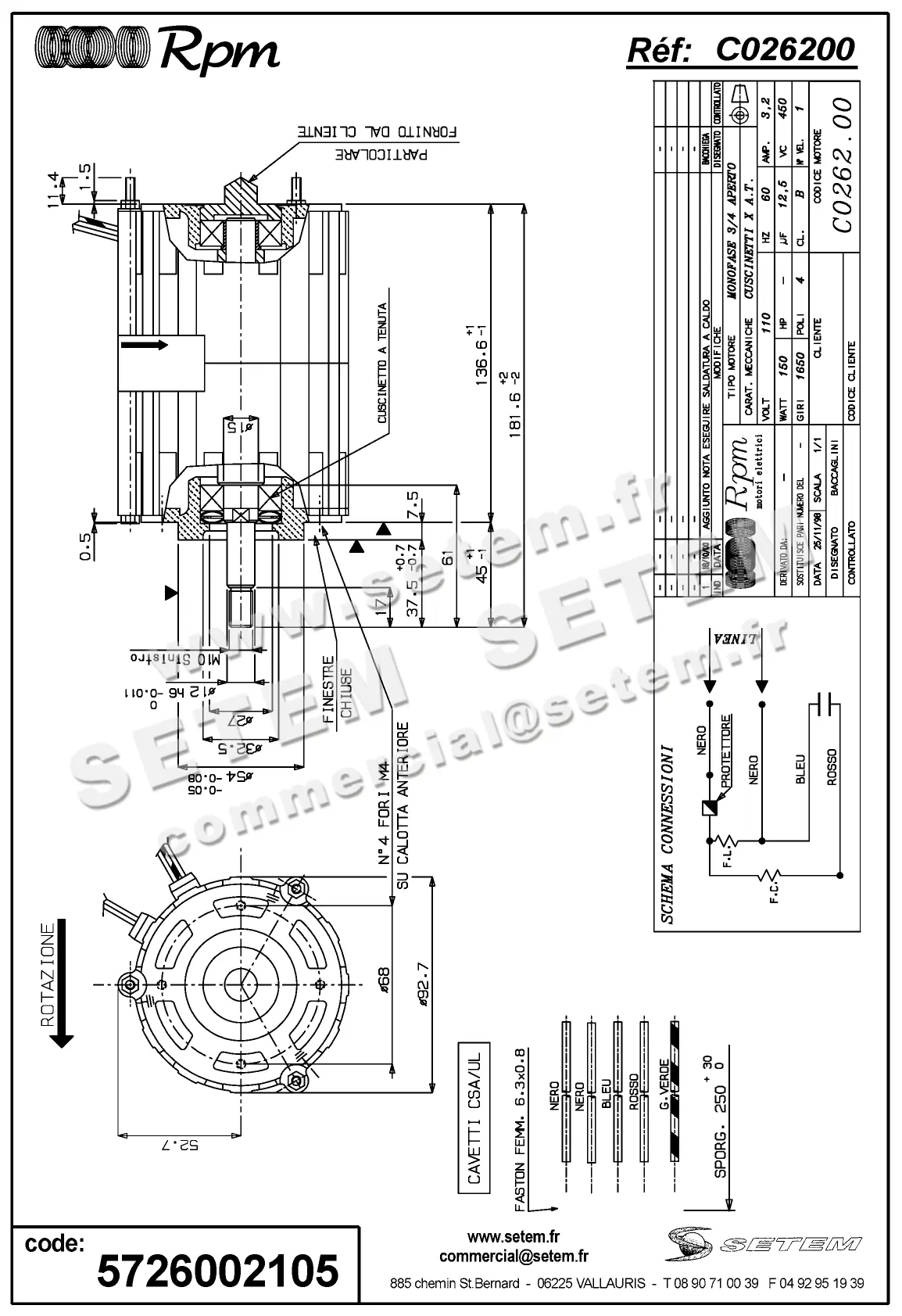 5726002105-MOTEUR RPM C026200