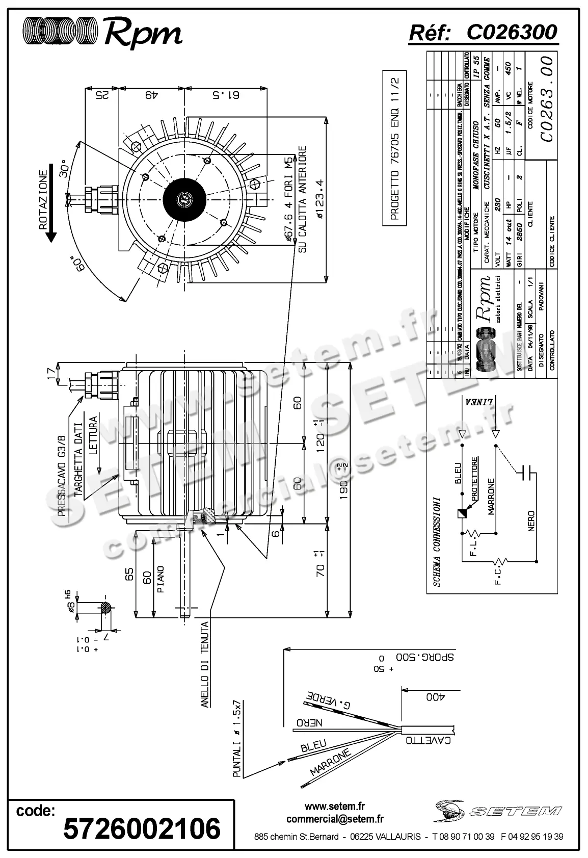 5726002106-MOTEUR RPM C026300