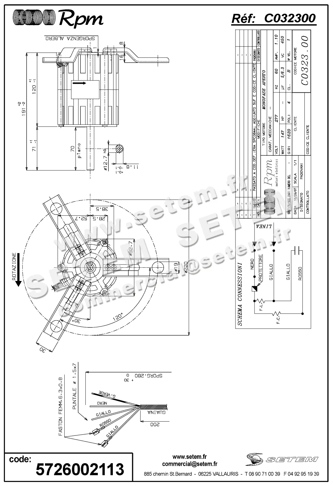 5726002113-MOTEUR RPM C032300