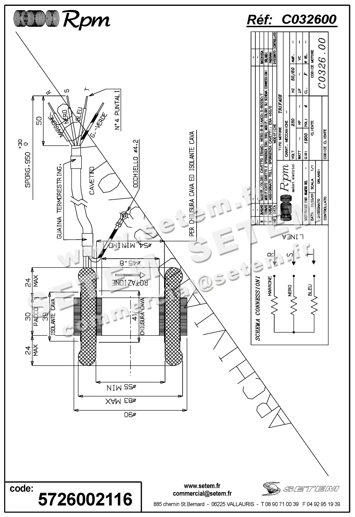 5726002116-MOTEUR RPM C032600