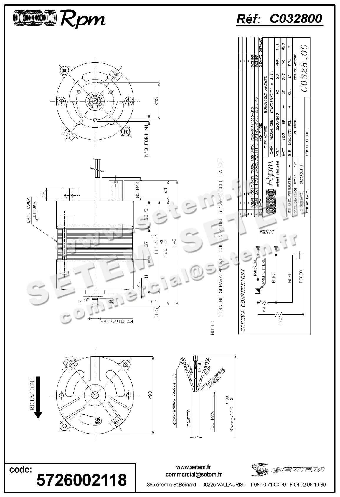 5726002118-MOTEUR RPM C032800