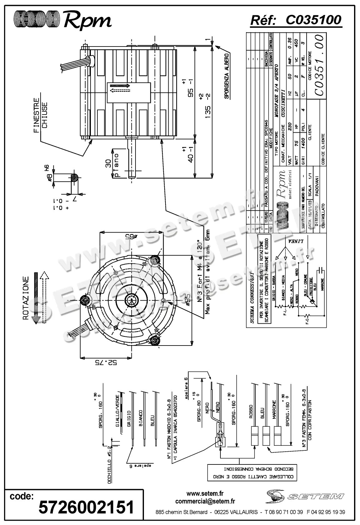5726002151-MOTEUR RPM C035100
