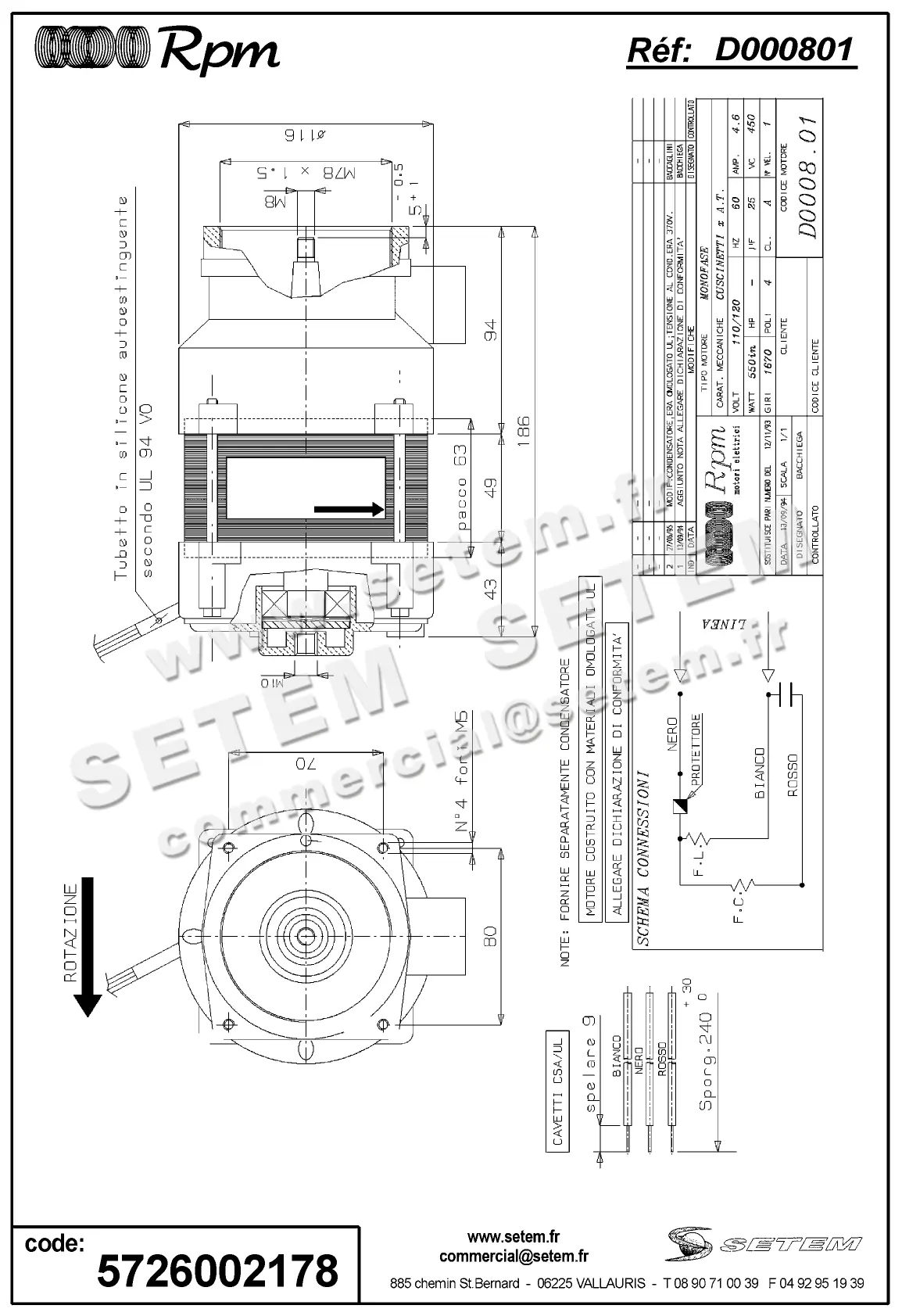 5726002178-MOTEUR RPM D000801