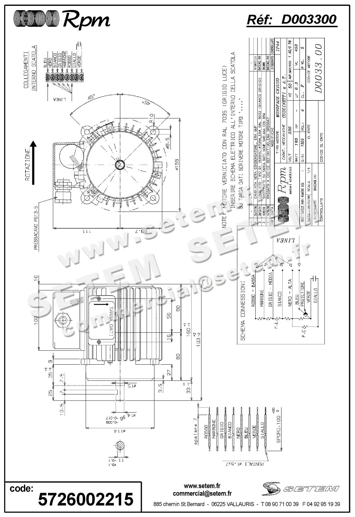 5726002215-MOTEUR RPM D003300