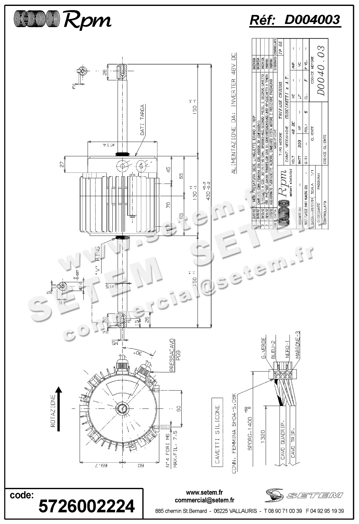 5726002224-MOTEUR RPM D004003