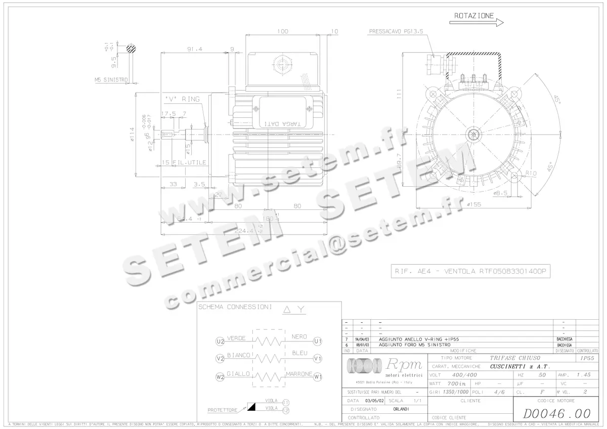 5726002231-MOTEUR RPM D004600 2