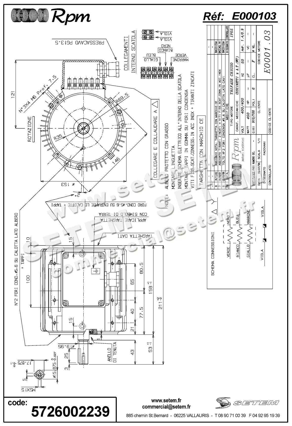 5726002239-MOTEUR RPM E000103 2