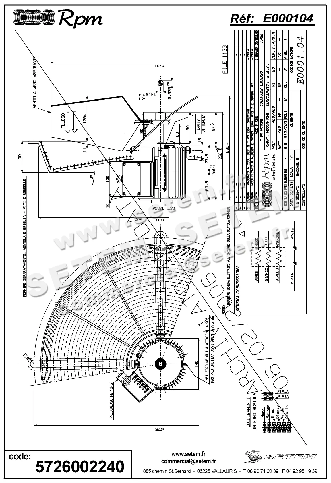 5726002240-MOTEUR RPM E000104