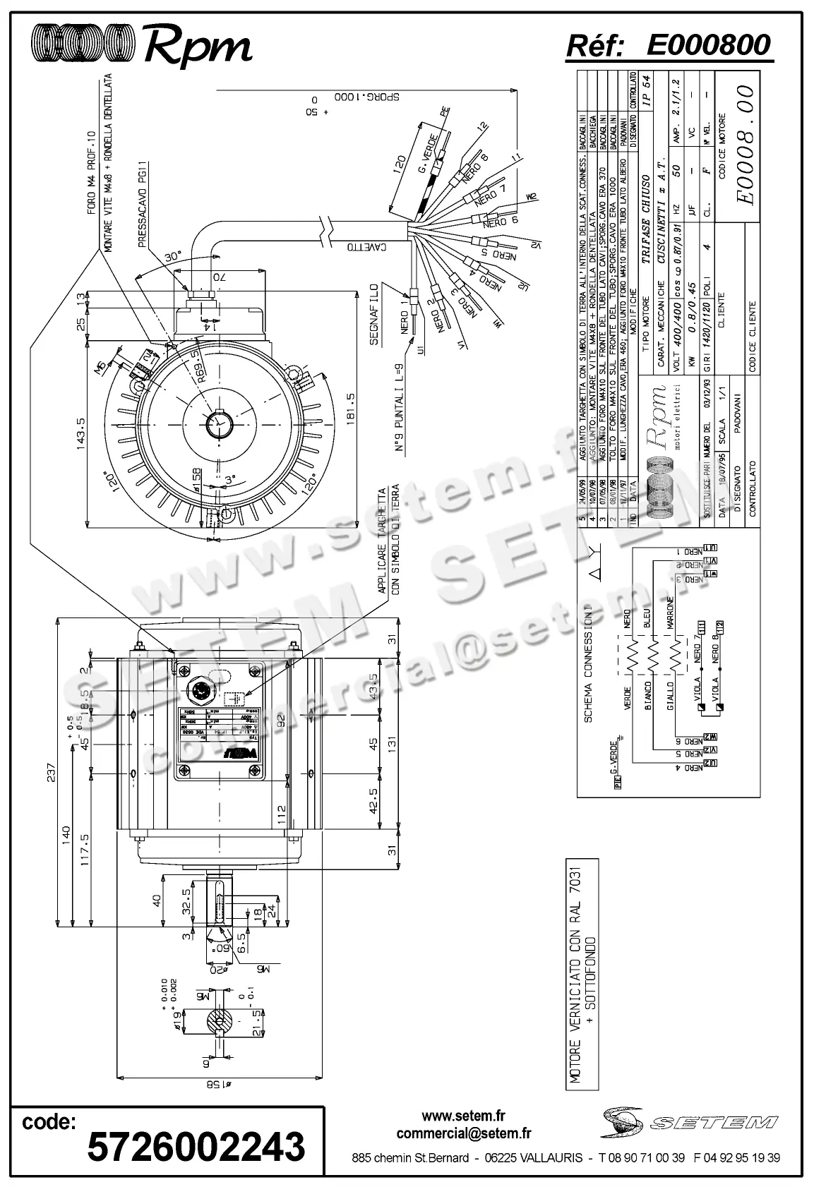 5726002243-MOTEUR RPM E000800