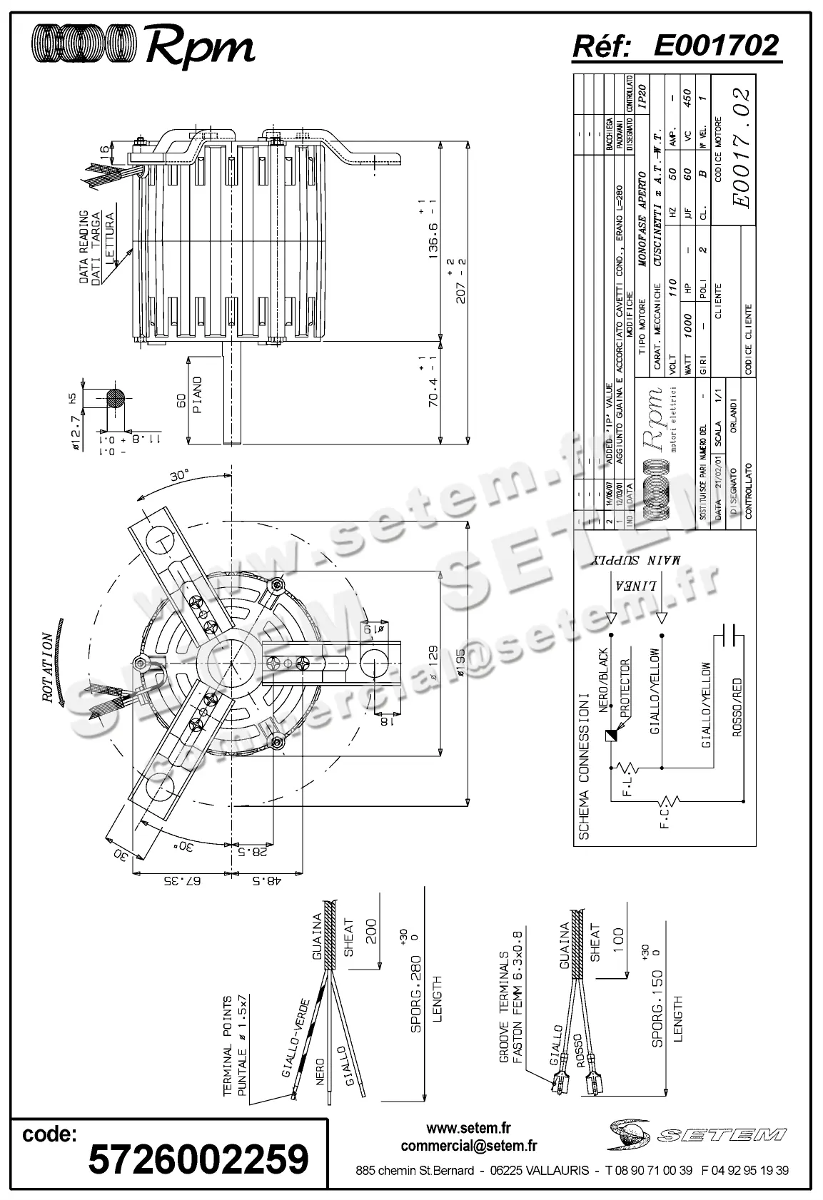 5726002259-MOTEUR RPM E001702